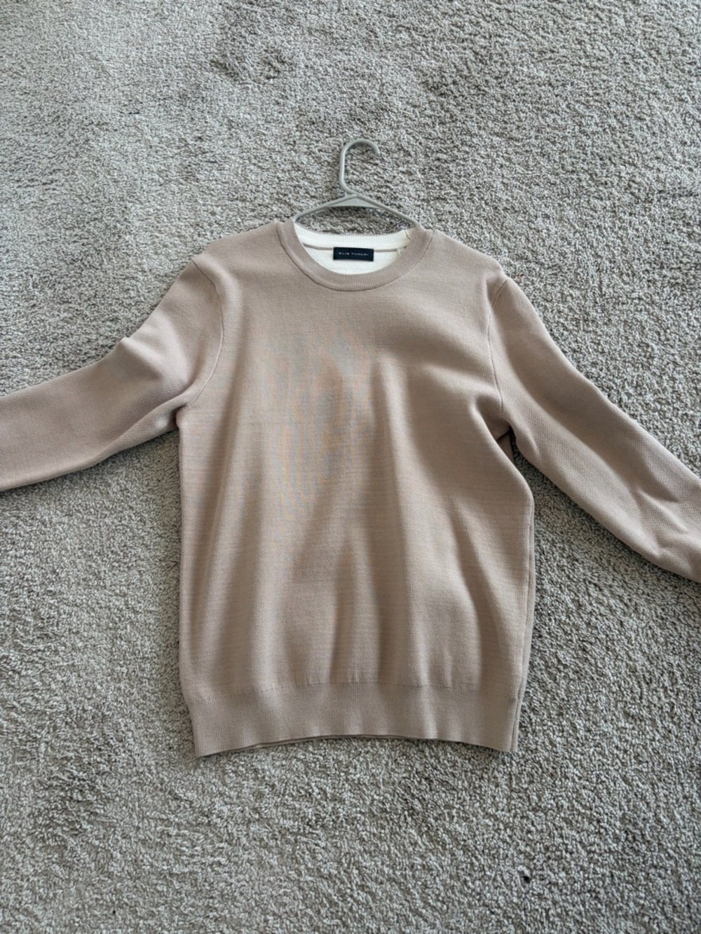 Elie Tahari Men's Crewneck Sweater - Beige